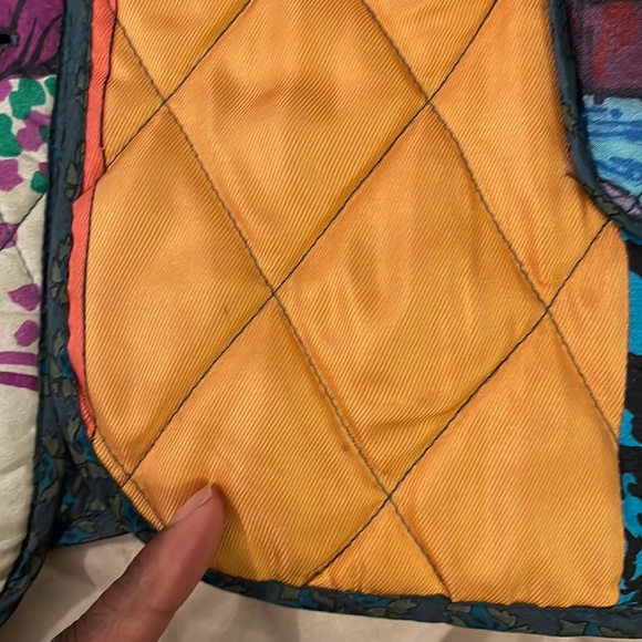 ❌SOLD❌New Patchwork silk reversible women's jacket coat size 2XL - Picture 15 of 17